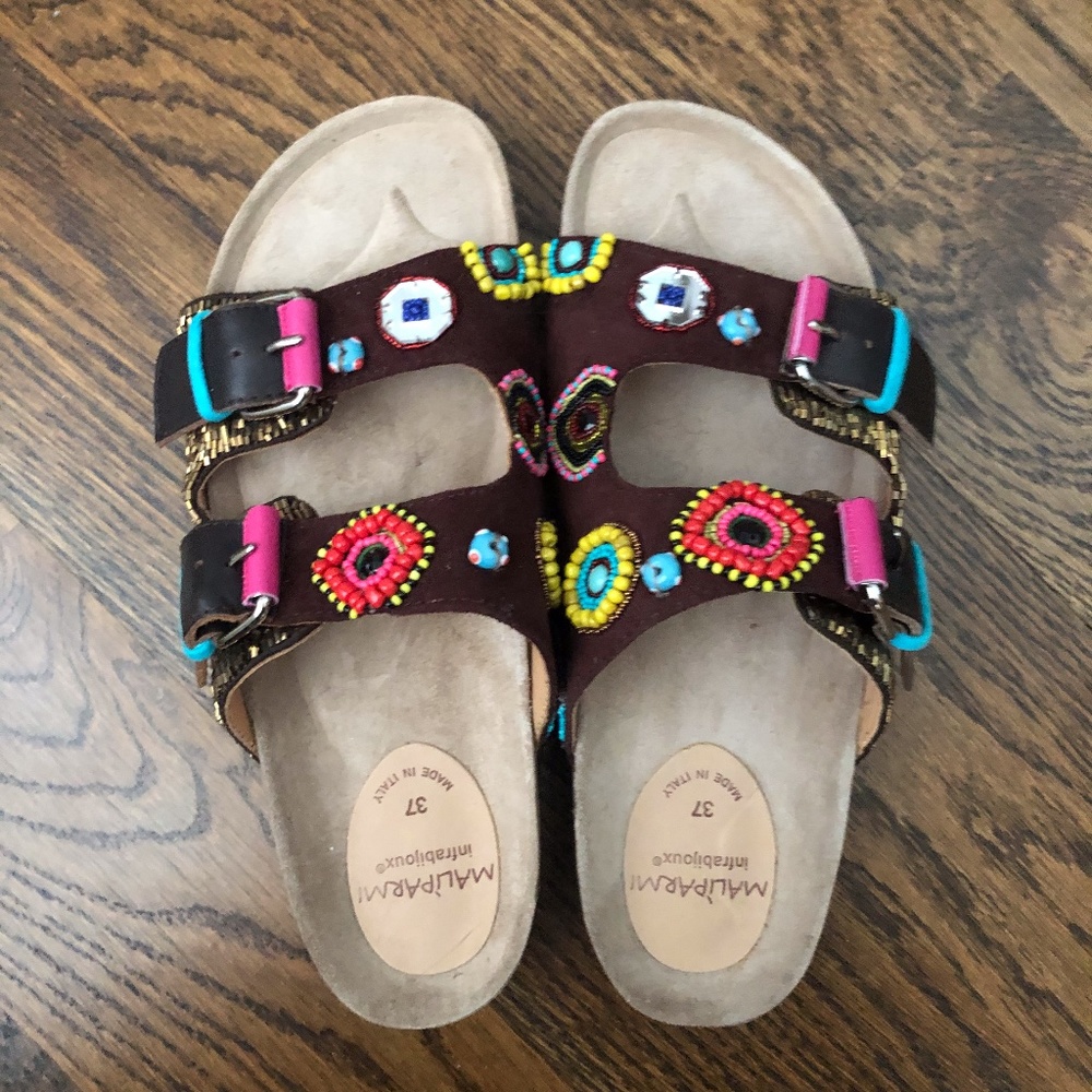 Brand New Maliparmi Beaded Sandals Size 6.5